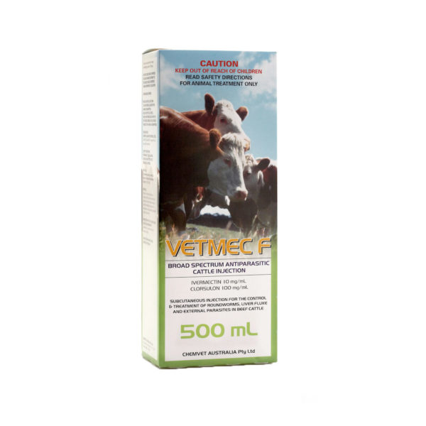 Vetmec F Broad Spectrum Antiparasitic Cattle Injection