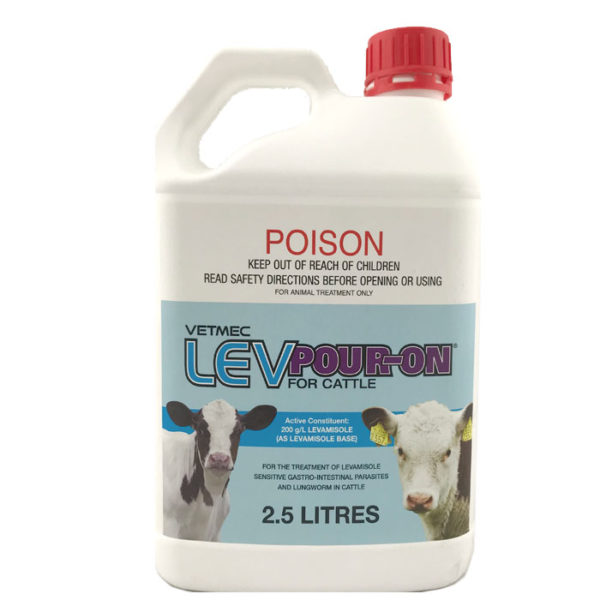 Vetmec LEV Pour-on for cattle 2.5L