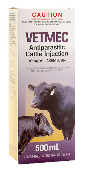 Vetmec Antiparasitic Cattle Injection 500mL